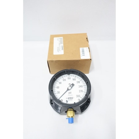 Ametek 4-1/2IN 1/4IN 0-300PSI NPT PRESSURE GAUGE 1980